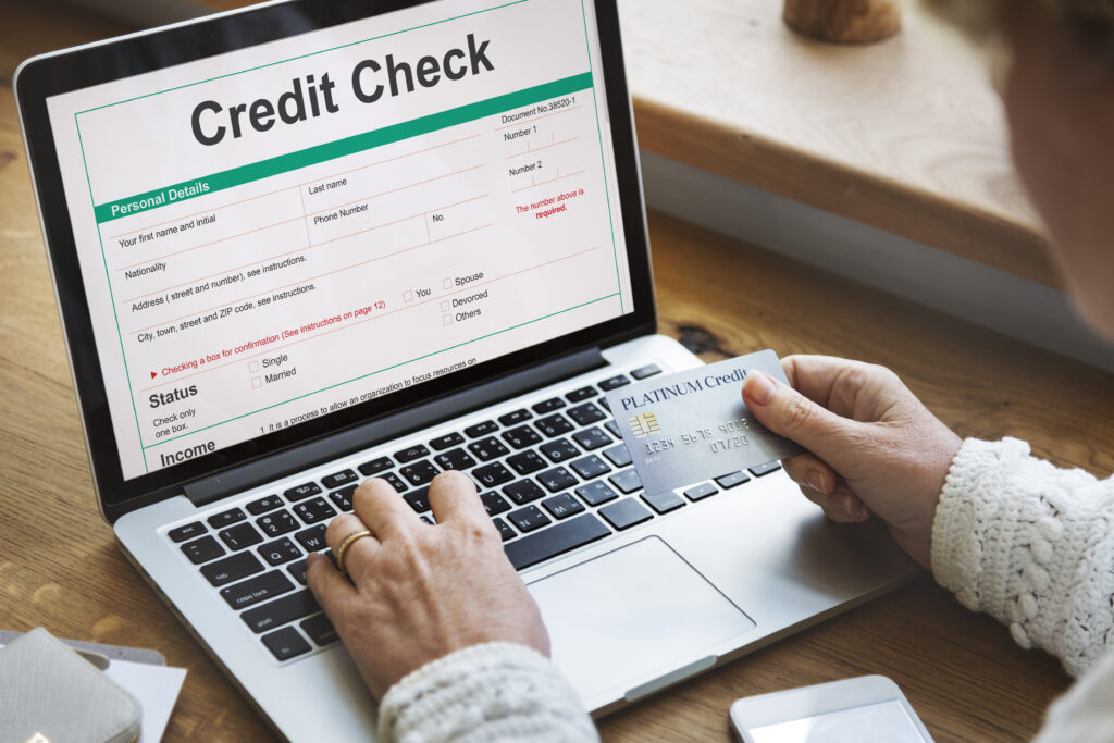credit check financial banking economy concept
